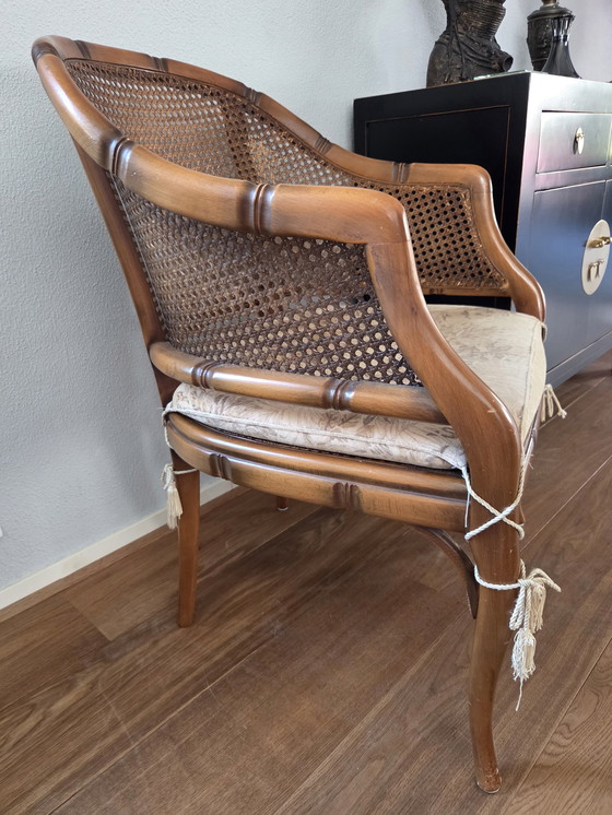 Image 1 of Vintage faux bamboo chair in Louis XV style