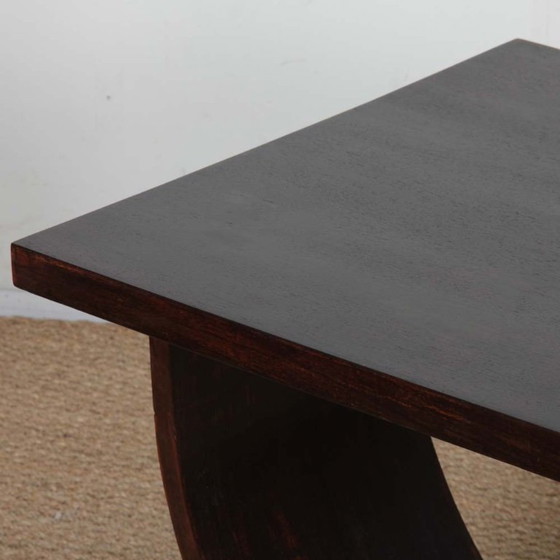 Image 1 of Beistelltisch aus Eiche im Art-Deco-Stil, französische Fertigung 1930-1940