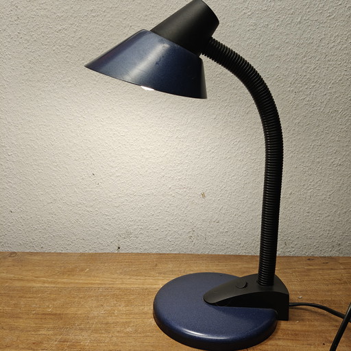 Lampe de bureau postmoderne de Massive – Bleu et noir – Années 1990