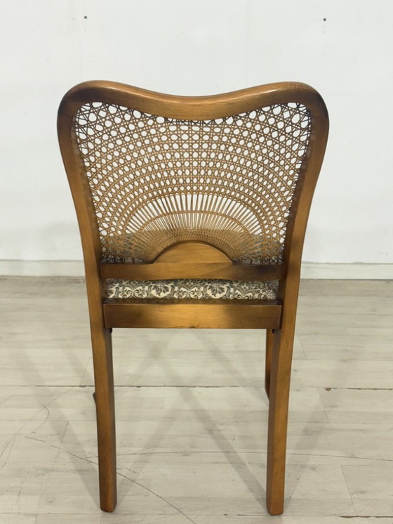 Image 1 of 4x Chippendale eetkamerstoelen, keukenstoelen, vintage stijl