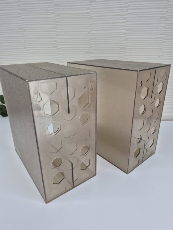 Vintage BOA Inter (2) LP holder/vinyl rack/record bin. – Shelving unit, Plastic (photo 8 of 12)