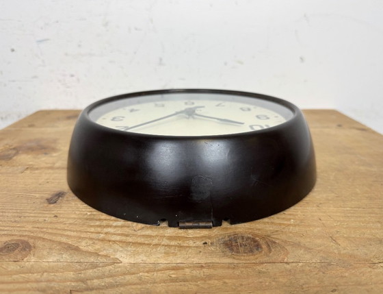 Image 1 of Vintage Brown Bakelite Wall Clock by Gents of Leicester, 1950s