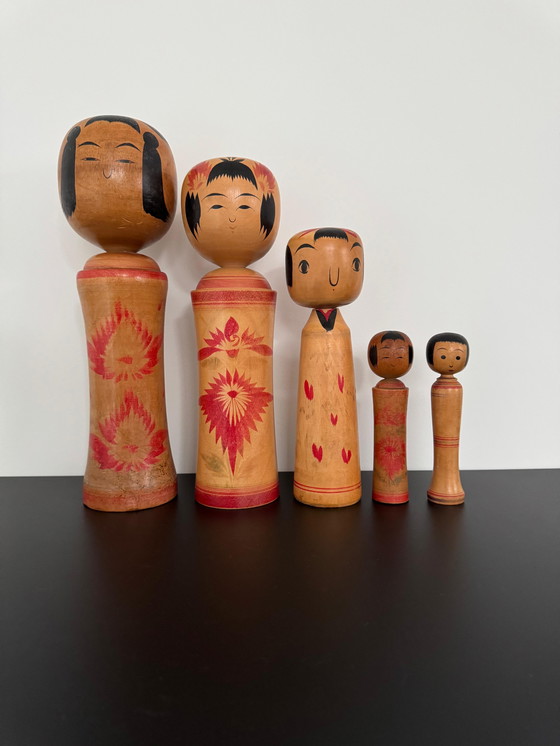 Image 1 of Set of vintage kokeshi