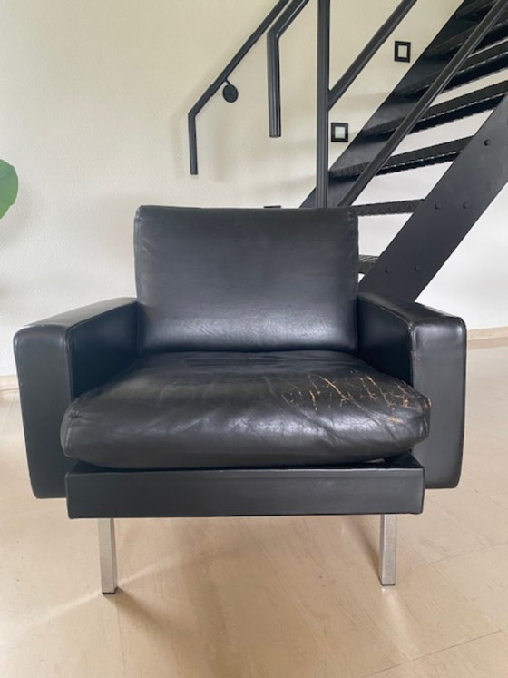 Spectrum Clubfauteuil Martin Visser SZ44 Jaren 60 – Leather, Wood (photo 4 of 7)
