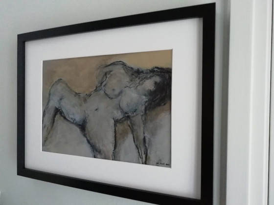 Modelo en estudio – Rob Jacobs, Pinturas y dibujos, Lienzo (photo 7 of 7)