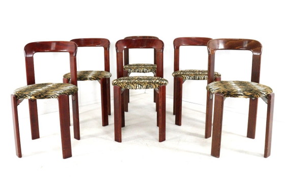 Set di 6 sedie Bruno Rey per Kusch & Co con stampa tigrata vintage – Sedie da pranzo, Wood (photo 18 of 24)