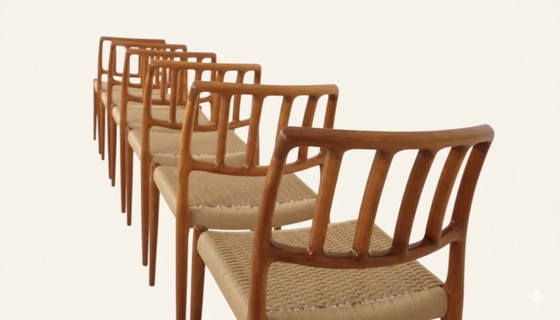 Image 1 of 6 x Niels Otto Møller Stühle