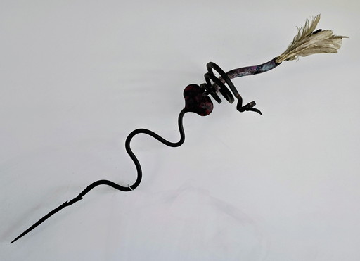Beautiful metal artwork named, Heart Thief!