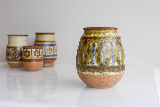 Image 1 of Mid-century modern art Danish pottery vase by Michael Andersen, 1960s