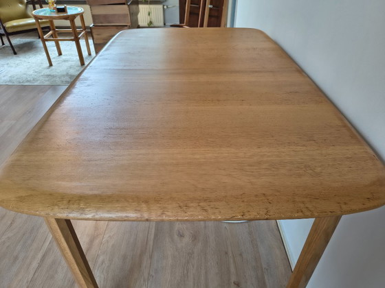 Oak Dining Table – Designer & Extendable – Wood (photo 14 of 20)