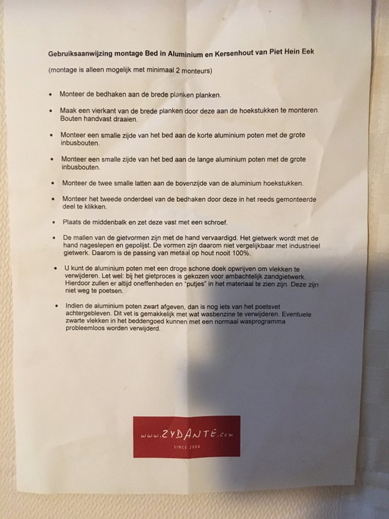 Image 1 of Letto in alluminio color ciliegio di Piet Hein Eek