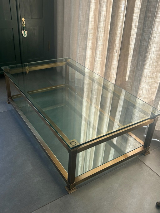 Besonderer Vintage Glas-Couchtisch – Peter Ghyczy T14 – 70er Jahre