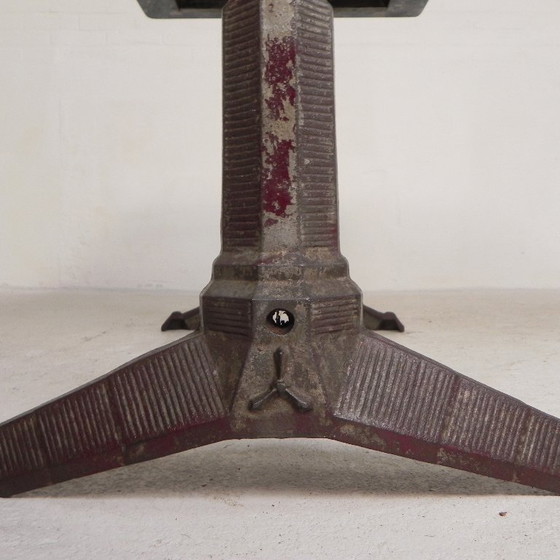 Bistro table with marble top on a cast iron frame, 1930s – Dining tables (photo 19 of 24)