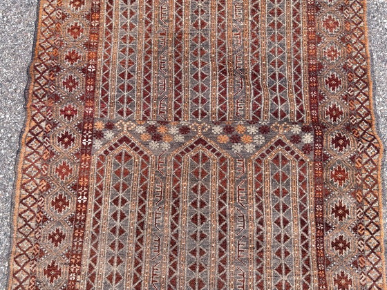 Handgeweven Turkmeens wollen tapijt – Vloerkleden en tapijten, Wool (photo 5 of 12)