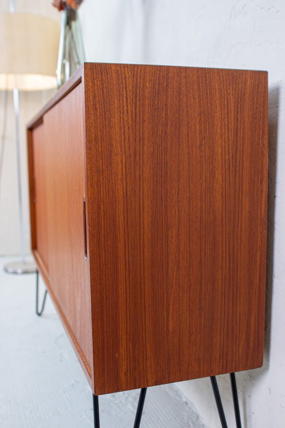 Image 1 of Vintage teak chest of drawers, sideboard, lowboard, mid-century 1960s
