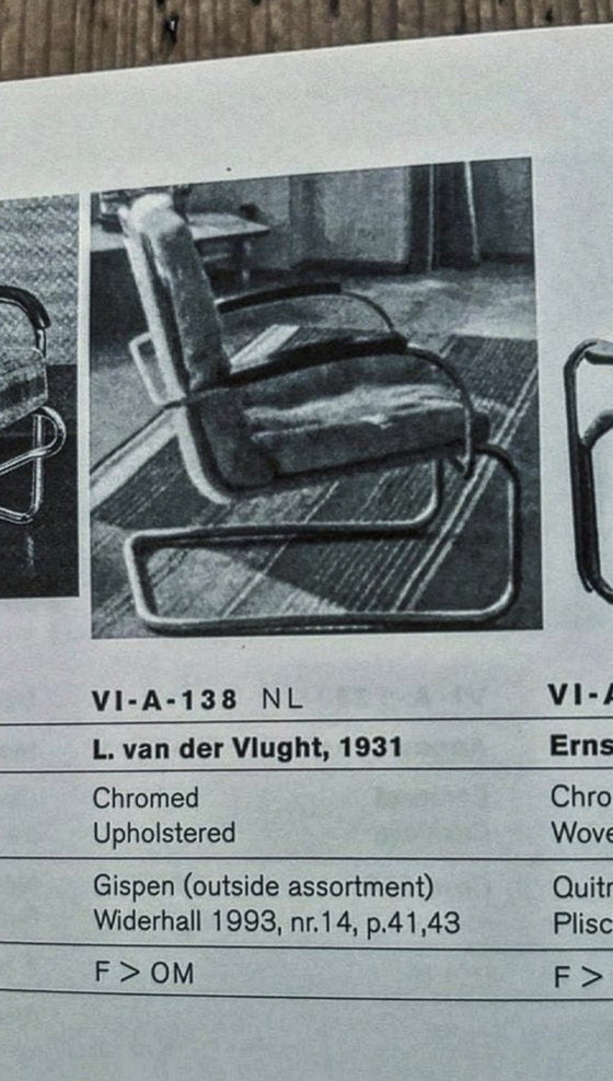 Image 1 of Zeldzame Gispen fauteuil VI-A-138 uit 1931