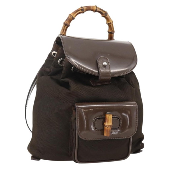 Sac à dos vintage en bambou Gucci – Sacs a dos, Leather, Canvas (photo 11 of 15)