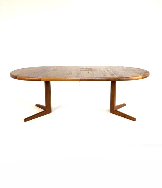 Image 1 of Table de salle à manger extensible vintage en teck, Korup Stolefabrik '60