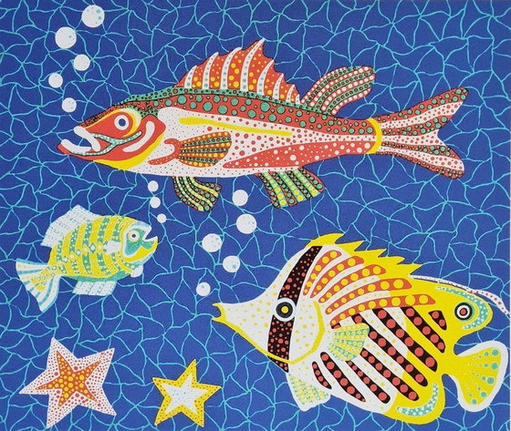 Image 1 of Da Yayoi Kusama, Mare, litografia, anni '90