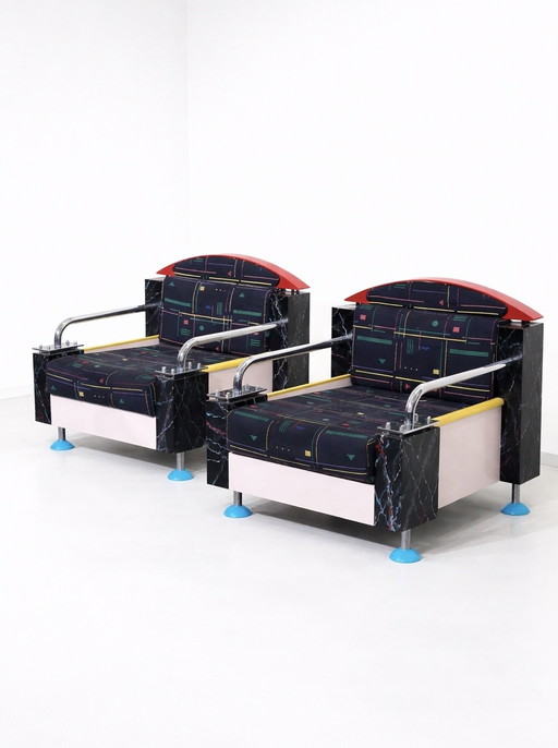 Set di poltrone lounge Memphis