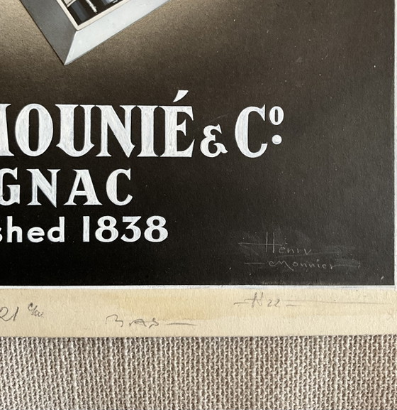 Image 1 of Original French Cognac Advertising Artwork by Henri Lemonnier