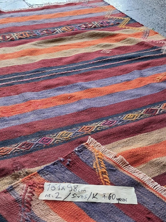 Image 1 of Kilim turco tejido a mano 161x98cm