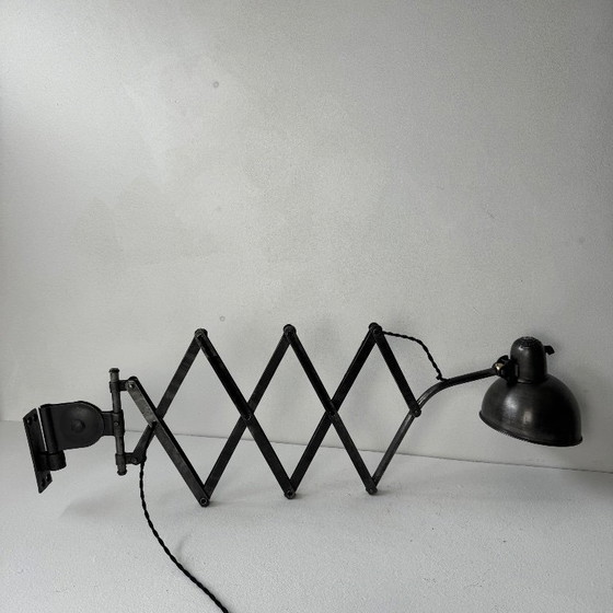 Image 1 of Antieke Bauhaus "Kaiser Idell" accordeon wandlamp
