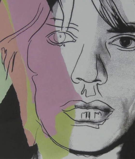 After Andy Warhol, Mick Jagger, 1980s, Lithograph – Lithographs & prints, Paper (photo 2 of 8)