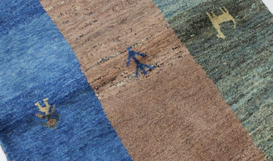 Image 1 of Original Persian carpet Gabbeh Ghashghai oriental carpet 164 cm x 108 cm old natural