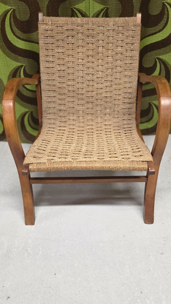 Image 1 of Touwfauteuil Erich Dieckmann Design 