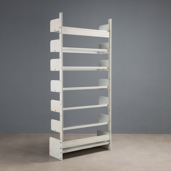 Image 1 of Vintage White Metal Bookcase