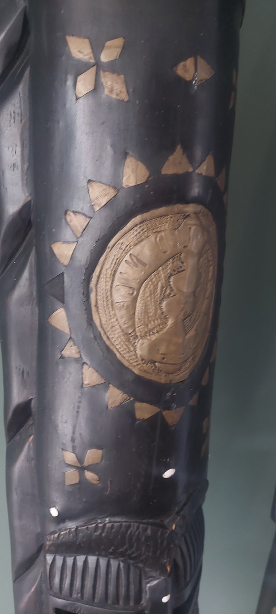 African Statues from Kumasi, Ghana – Decorative Objects, Wood, Brass (photo 10 of 10)