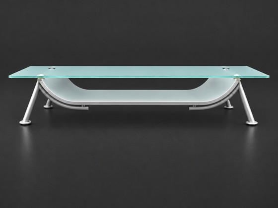 Table basse Leolux Rooby, Tables basses, Verre, Métal, Transparent (photo 6 sur 6)