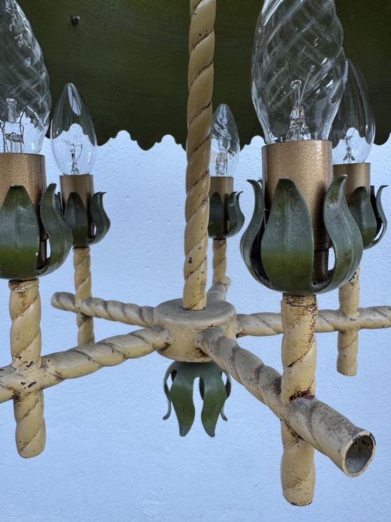 Florentine Chandelier Hollywood Regency Style 60s – Metal (photo 15 of 15)