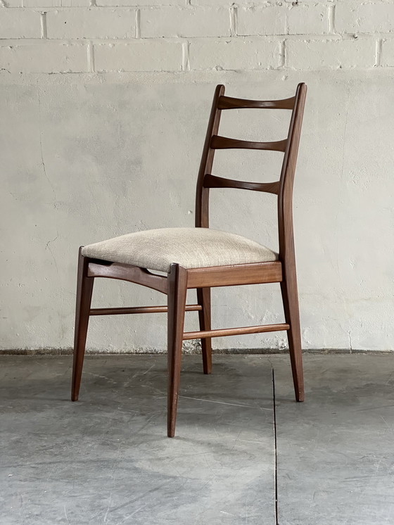 Image 1 of Set of 6 massive teak vintage chairs