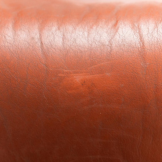 Image 1 of COPPIA DI POLTRONE VINTAGE IN PELLE ARANCIO ANNI ’70 MODERNARIATO
