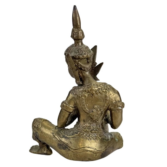 Set di Antiche Sculture di Musicisti Thailandesi in Bronzo – Bronze (photo 4 of 10)