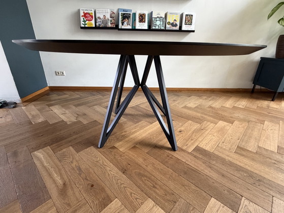 Image 1 of Studio Henk dining table with 6 Hay dining chairs
