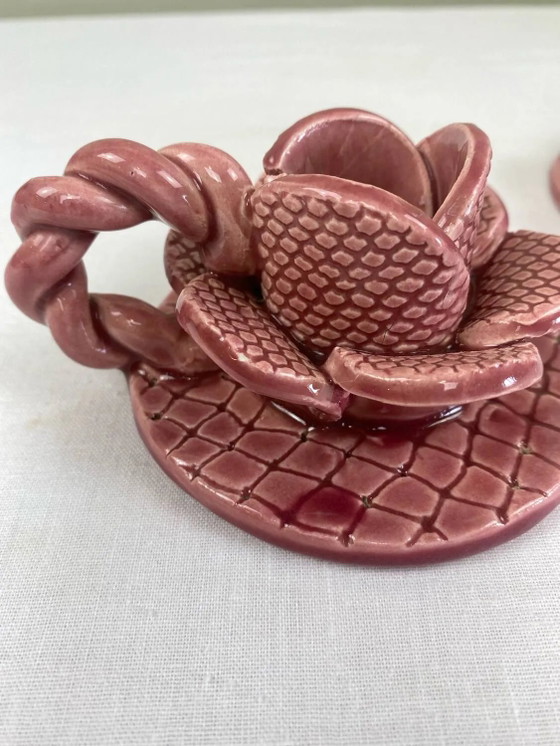 Portavelas de flores – Porcelain, Vintage (photo 4 of 11)