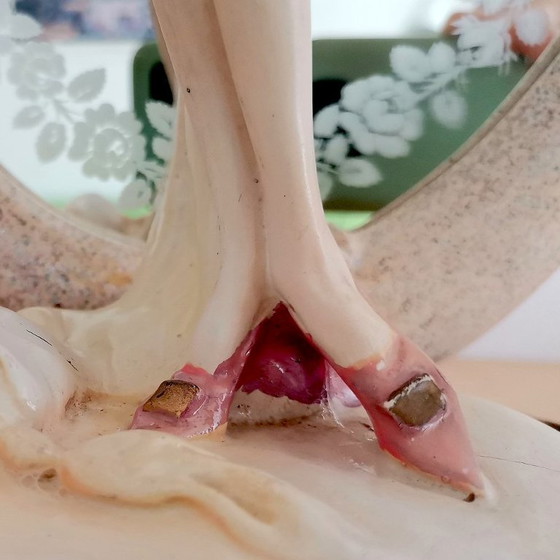 Image 1 of Art Deco mirror in style of Giuseppe Armani