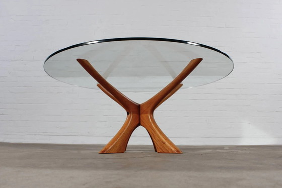 Teak Couchtisch T188 Illum Wikkelsø Eilersen 60er Jahre – Niels Eilersen, Couchtische, Holz, Glas (photo 2 of 14)