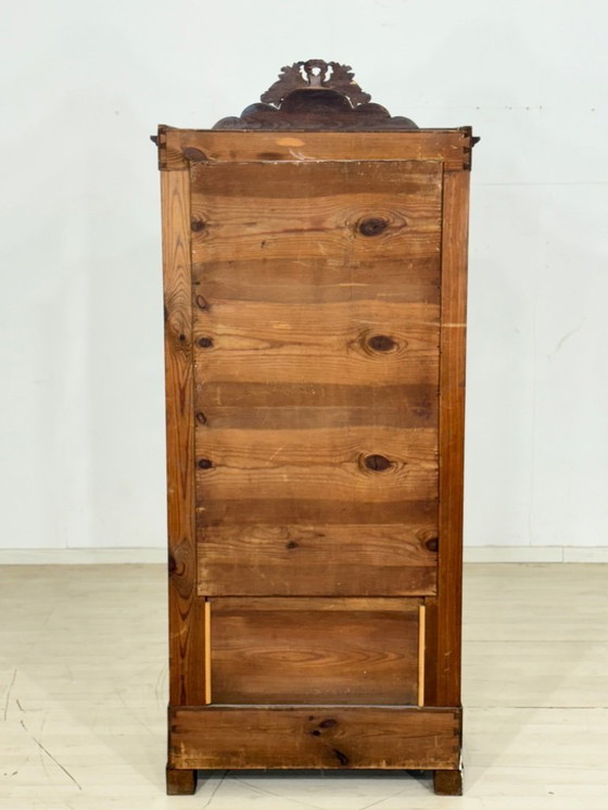 Image 1 of Très belle vitrine Biedermeier, meuble de salon, vers 1880