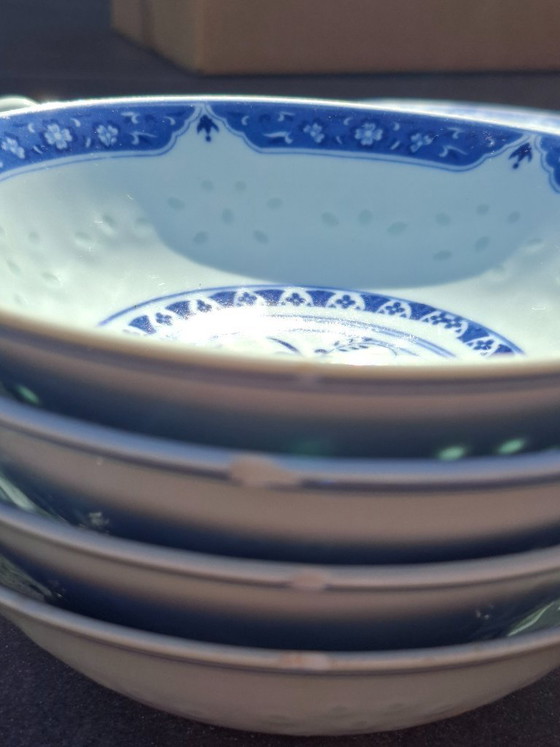 Image 1 of Servicio de arroz Jingdezhen de primera calidad de 11 piezas + 10 artículos adicionales GRATIS