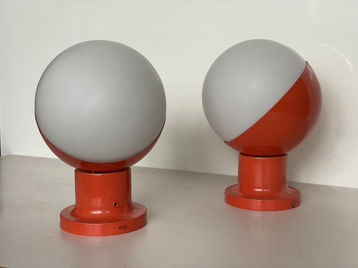 Set (3x) Vintage Space Kaiser Leuchten Wall Lamp