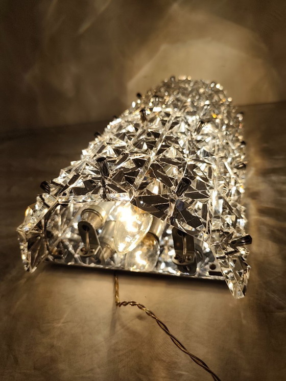 Image 1 of Applique da parete in cristallo. Germania, anni '70.