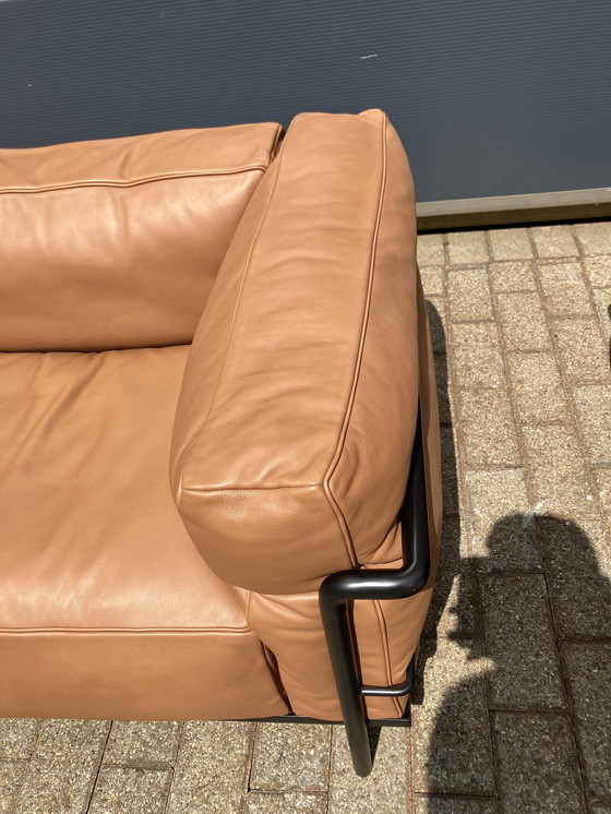 Image 1 of 2x Original Cassina Le Corbusier LC3 Cognac-Camel/Black As Good As New!!!