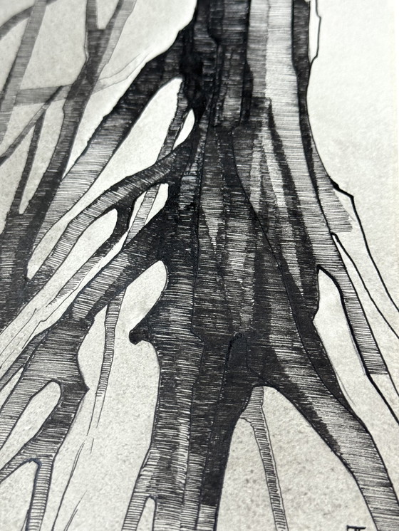 Image 1 of Eugène Eechaut (1928-2019) - inkt op papier, 1972