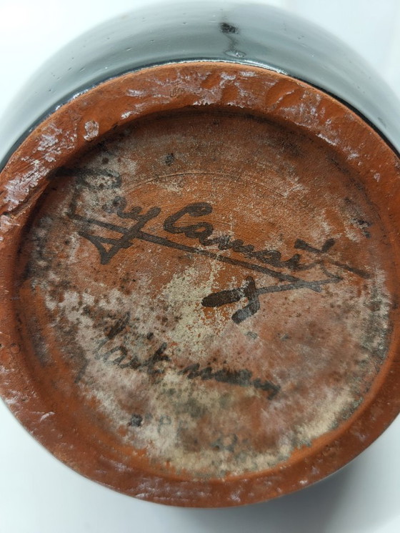 Image 1 of Raymond Camart Vallauris Art Deco style terracotta vase, 1950