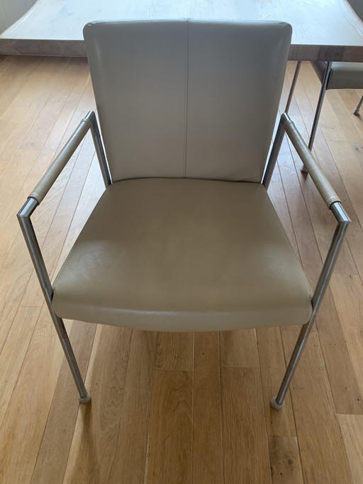 Leather dining chairs – set of 4 - stylish & comfortable on