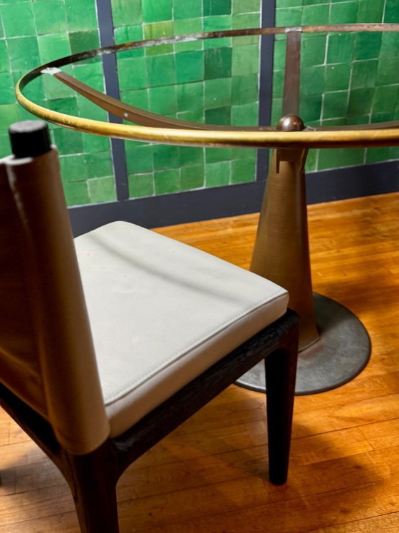 Image 1 of Mesa de comedor Astrolabe Aleph Driade de Oscar Tusquets, 116 cm.
